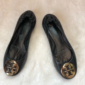 Tory Burch Black Ballet Flats
